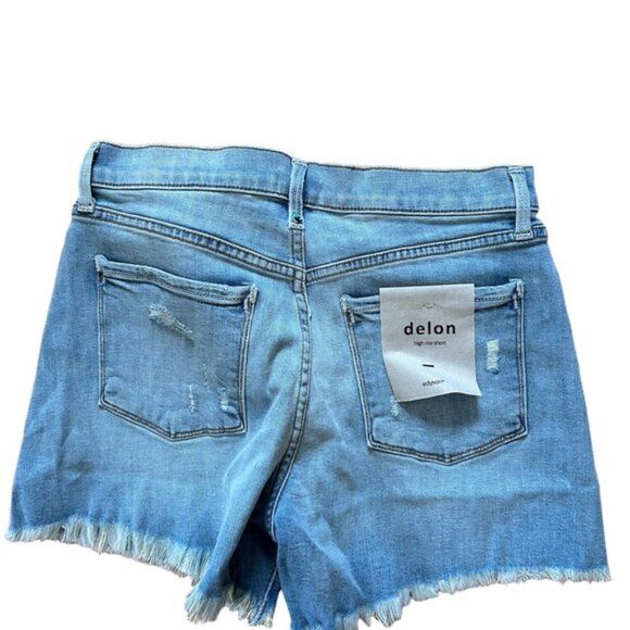 edyson Delon High Rise Short in Light Park Wash NWT - Picture 6 of 10